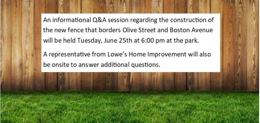 Q&A Meeting Regarding the Construction of the New Fence
